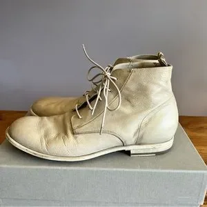 Officine Creative Grey Leather Laine Boots - orig $645! Worn twice. Officine Creative - Calixte 002 Ankle Boots in Ebano  main image 3